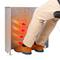 Mind Reader Under Desk Space Heater, Foldable Electric Foot Warmer Panel with Thermostat, Timer & Auto Shut Off, Portable Heater for Office or Home, Fabric, Gray